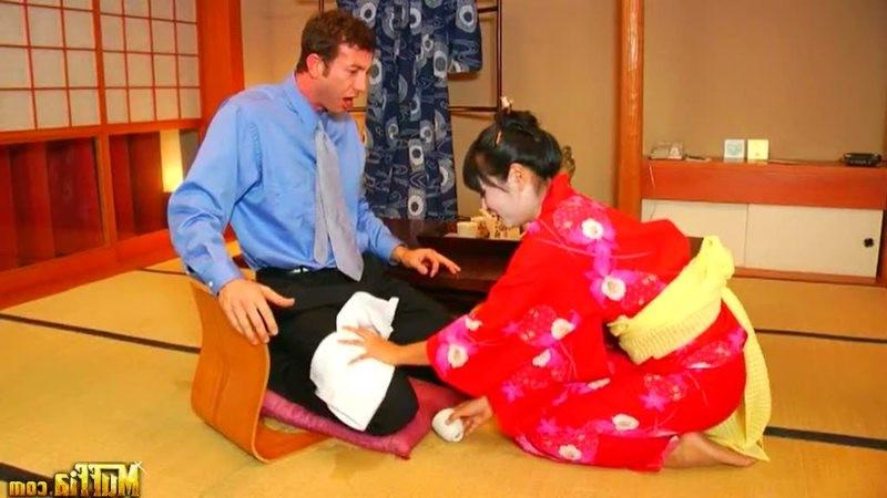16P Horny Geisha fucked by a white guy with a big cock