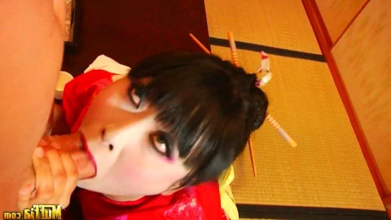 16P Horny Geisha fucked by a white guy with a big cock