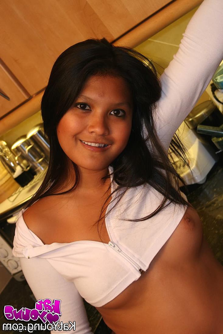 16P Kat Young :: Pretty asian teen stripping and posing with no shame