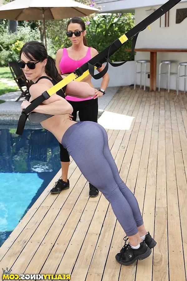 12P A nice workout session ending hard threesome fucking