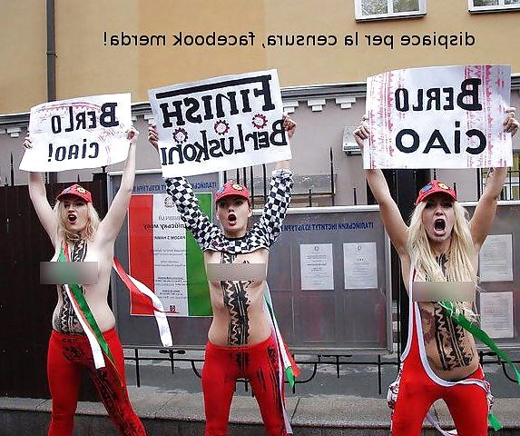 19P FEMEN - cool girls protest by public nudity