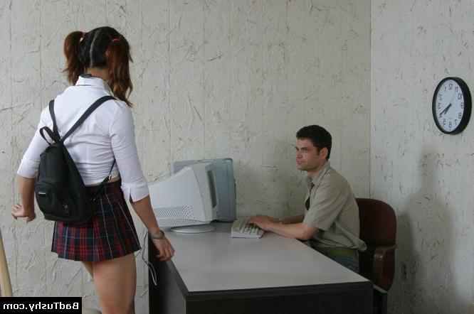 16P Mr. Johnson puts her across his desk and spanks her