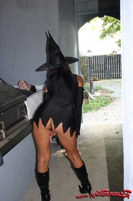 15P Sexy teenage halloween witch