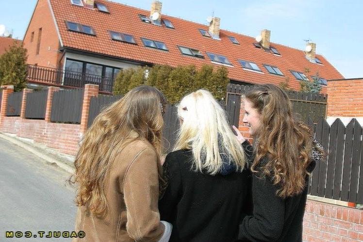 16P Three beautiful lesbians strip and lick each other