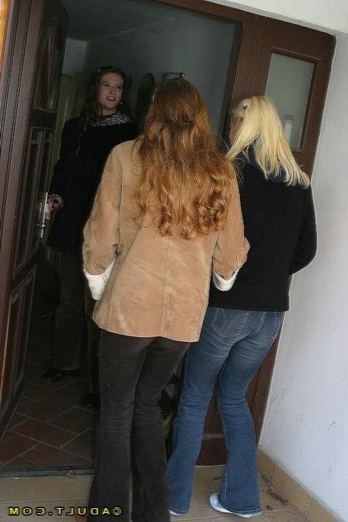 16P Three beautiful lesbians strip and lick each other