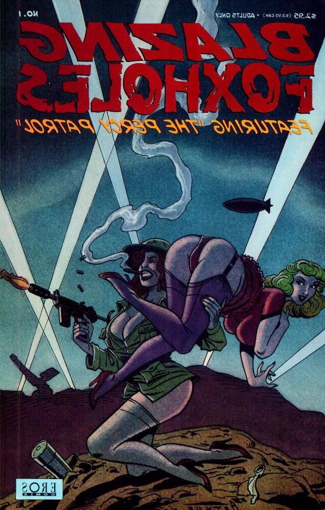 15P big breasted women solders comic