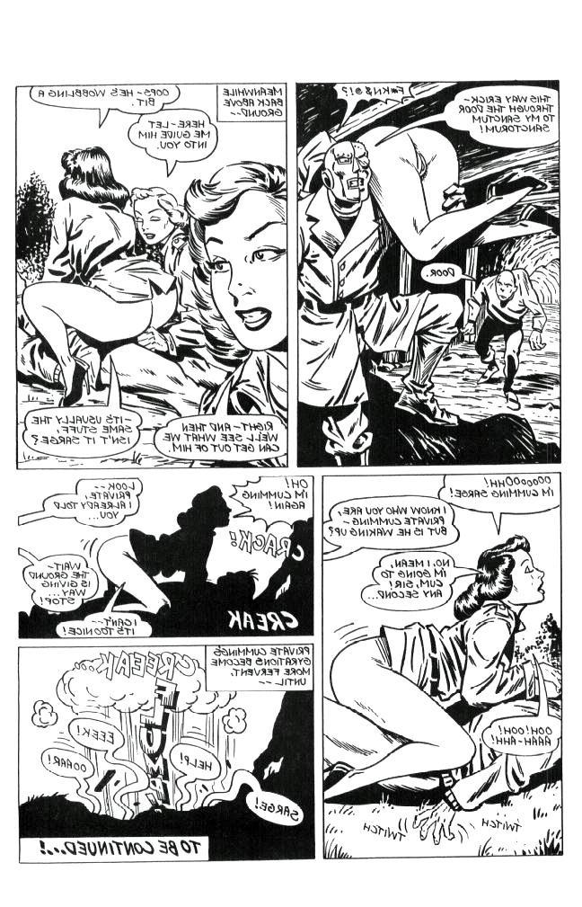 15P big breasted women solders comic