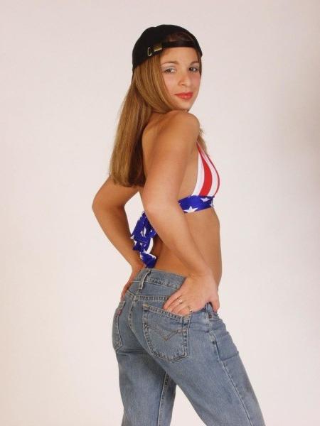 16P Tight teen ass in blue jeans