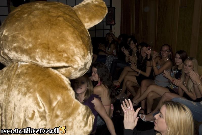 16P Horny muscular male stripper seducing drunken party girls