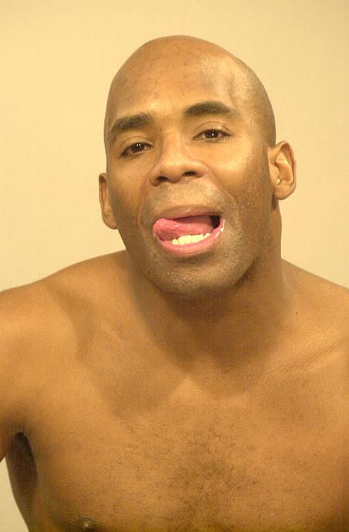 15P Sexy black guy showing off his nice sized cock