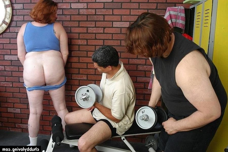 16P Fat redhead Adrienne Plump double teamed and cummed