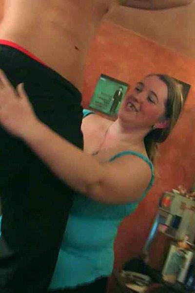 12P Shes a drunken slut at this BBW party and shes on her hands and knees getting fu