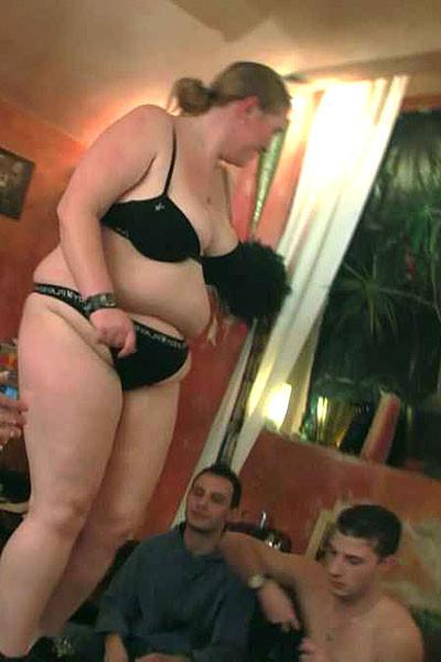 12P Shes a drunken slut at this BBW party and shes on her hands and knees getting fu