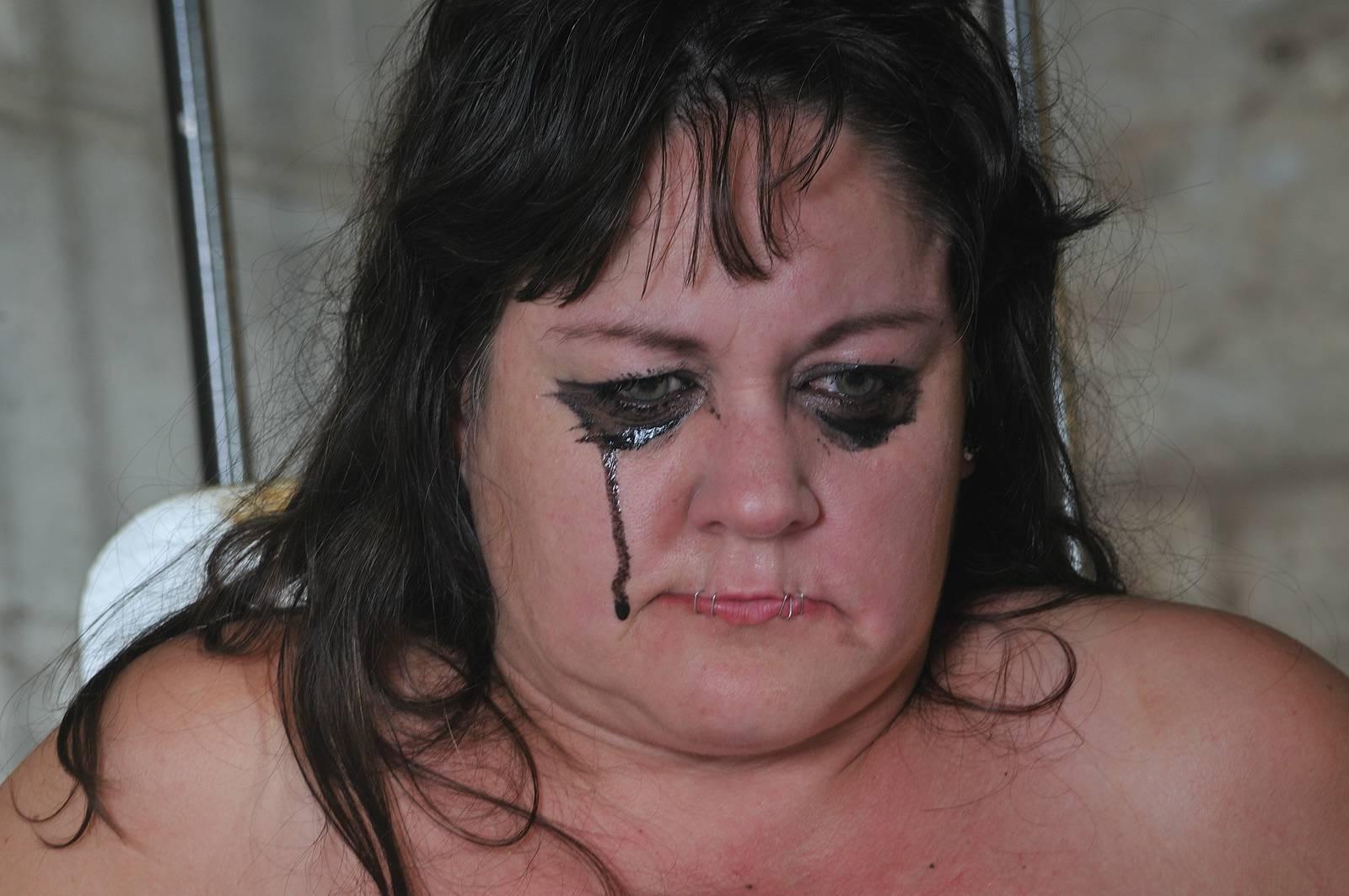 13P Mouth Stapling torture of busty amateur slave Andrea