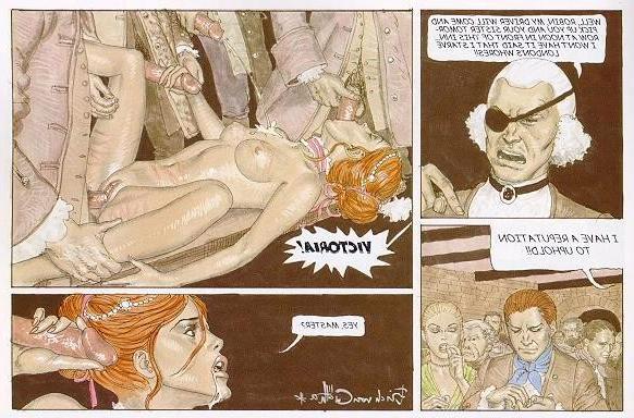 15P thin perfect breast redhead bondage sex comic