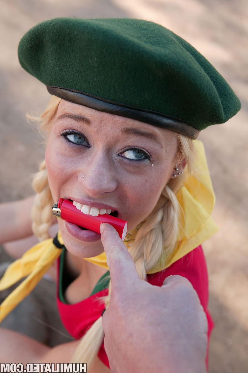 15P Rebecca Blue teen scout tied and creamed