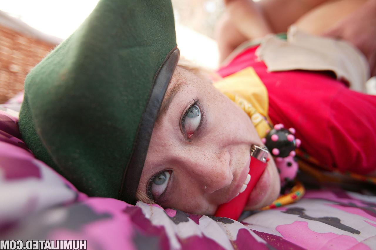 15P Rebecca Blue teen scout tied and creamed