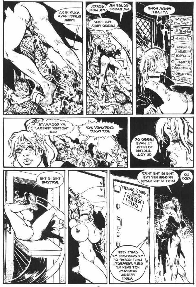 15P muscular busty lesbian sex fetish comic