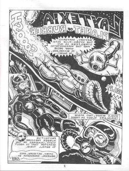 15P females in space bondage comic