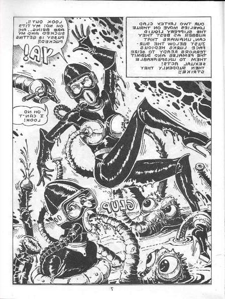 15P females in space bondage comic
