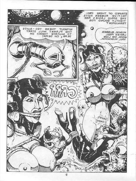 15P females in space bondage comic