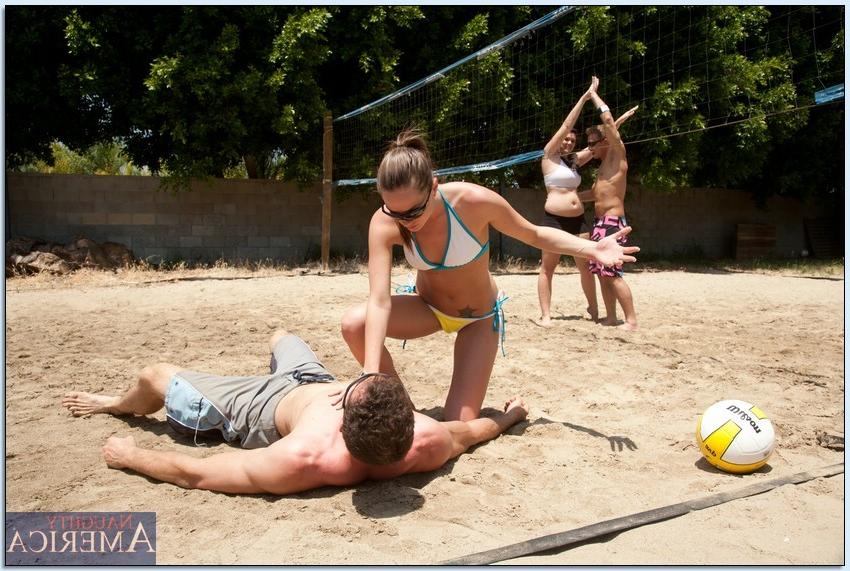 16P Beach volleyball bikini babe fucks her teammate as a reward