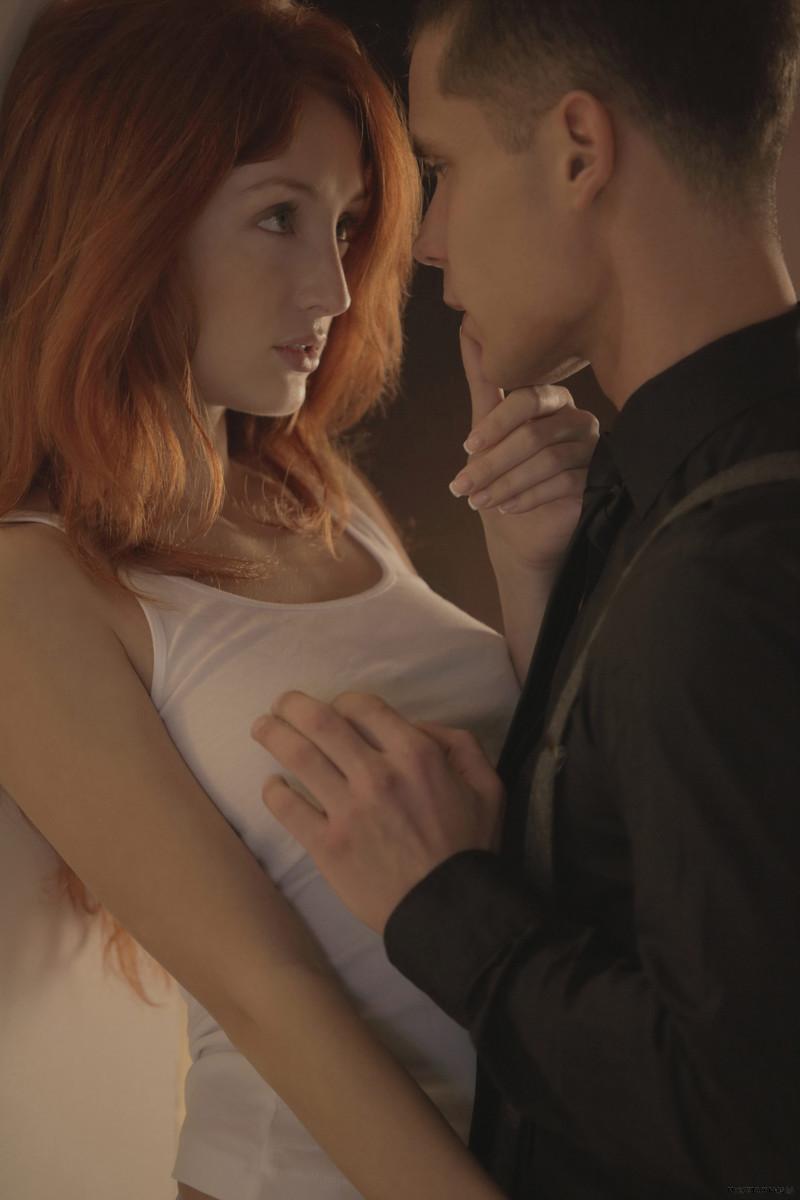 16P Beautiful busty redhead Red Fox in passionate hardcore