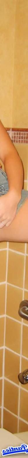 18P Jetta wearing a white thong you can see under her mini skirt she is out and abou