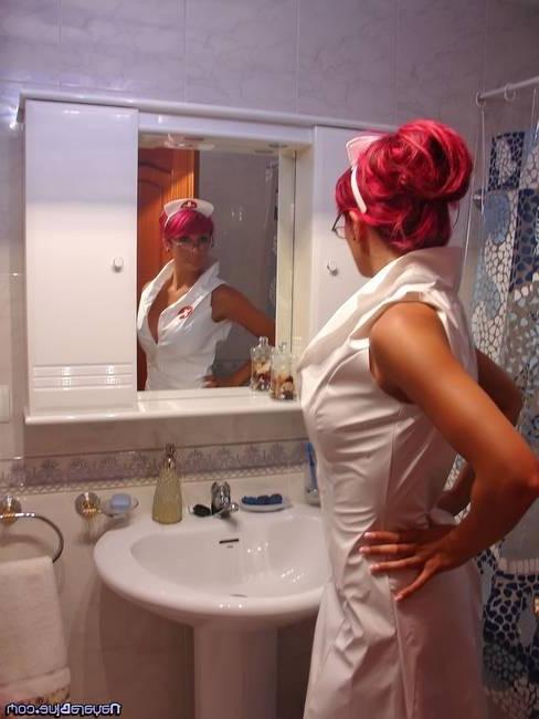 15P Nayara Blue looks hot as a naughty nurse