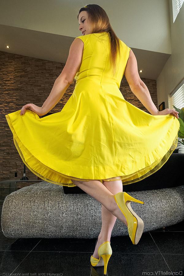 15P Danielle FTV Yellow Dress