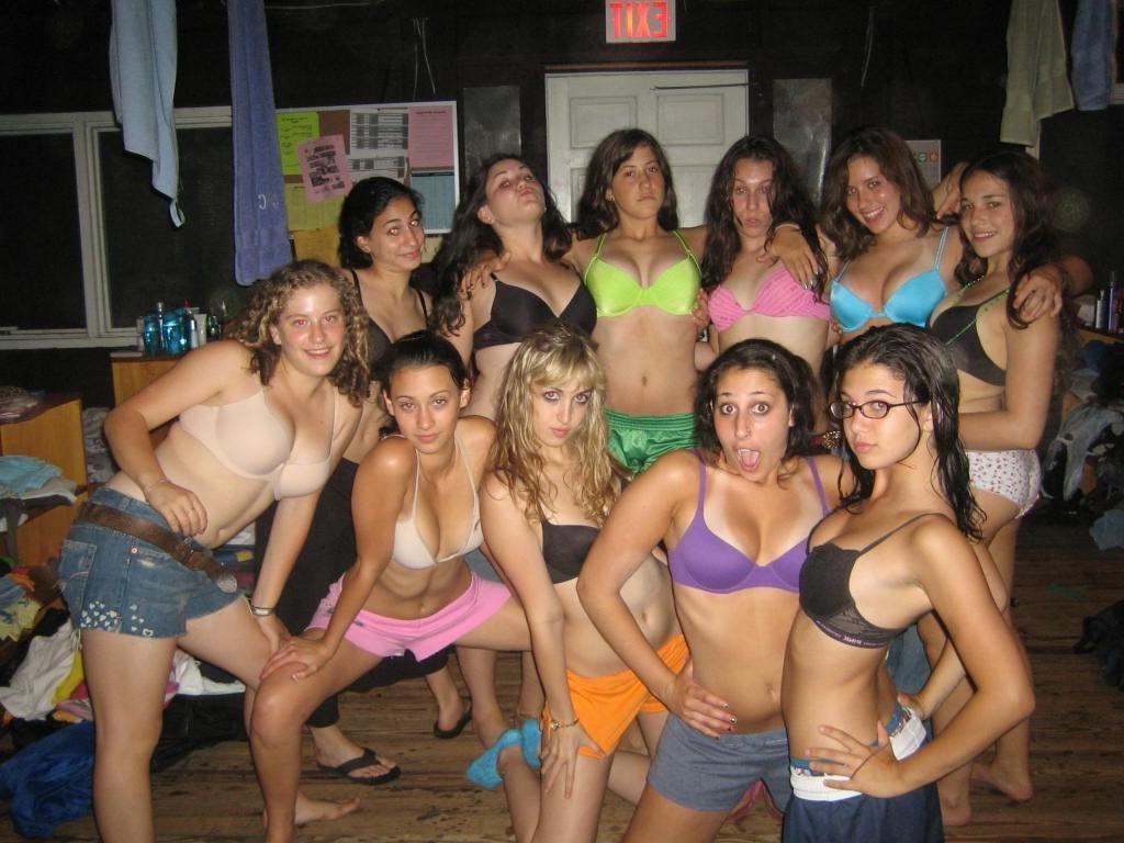 12P Babes in black panties participate in beauty contest