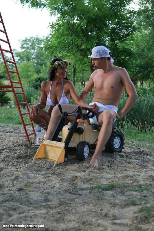 16P Adult diaper wearer has his ass reamed by a dildo wearing milf