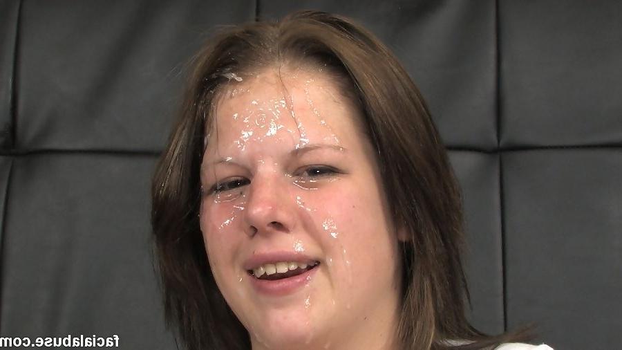 19P busty amateur does rough throatjob on two guys and gets facialed