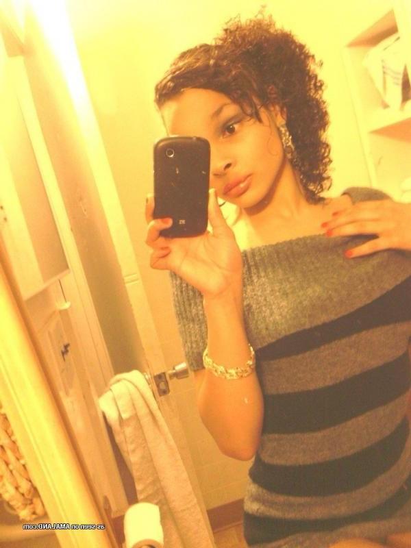 14P Compilation of an ebony teen naked in front of the mirror