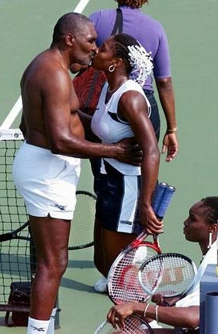 15P nubian tennis powerhouse Serina Williams bikini and see thru blouse