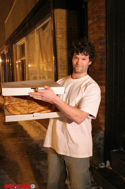 14P Blonde slut fucking delicious with the pizza delivery