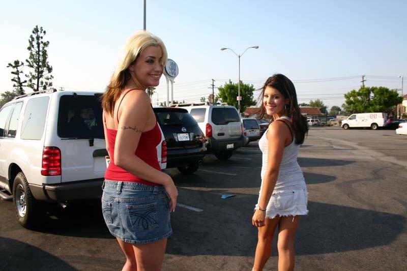 16P Hot blonde and brunette lesbians having fun with dildos