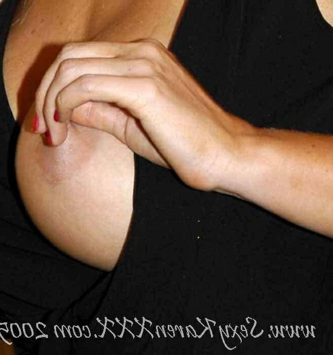 16P Busty Karen Fisher As A Secretary