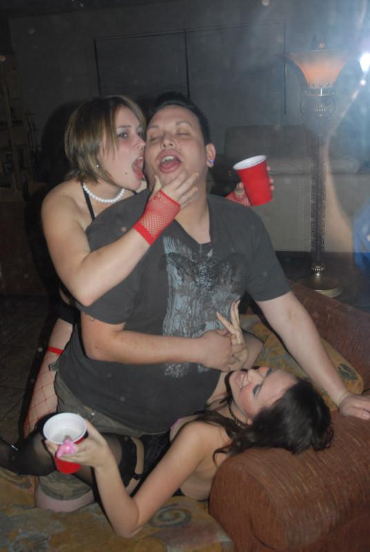 16P Hot drunk blonde babe fucks at sex party