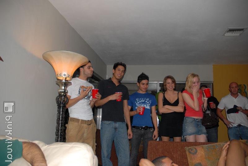 16P Horny blonde cute slut college sex party