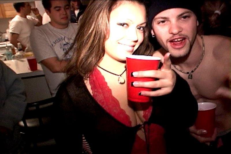 16P Horny drunk blonde teen sucks and fucks in college party