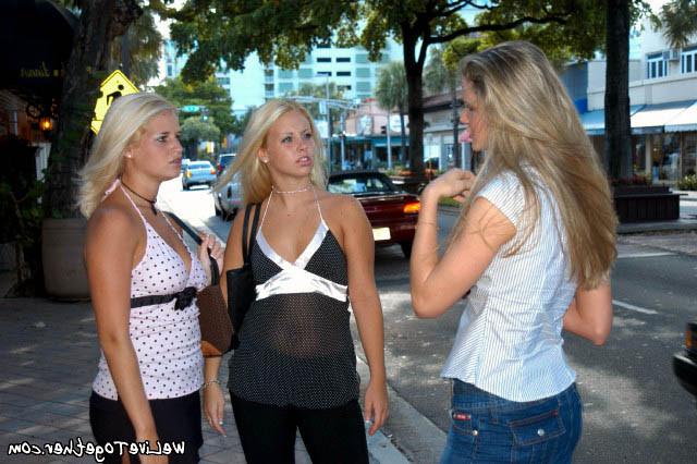 24P Busty young lesbians strip down and fuck