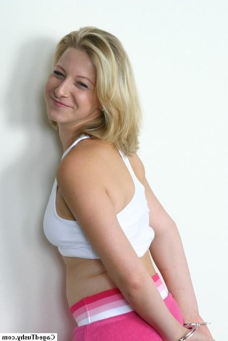 16P blonde teen and a female cop in prison