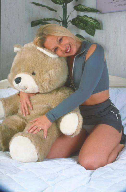 17P Blonde Teddy Bear Milf With Small Titties Spreading Pussy