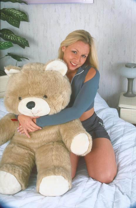 17P Sexy Milf with Teddy Bear Spreading Her Legs Open