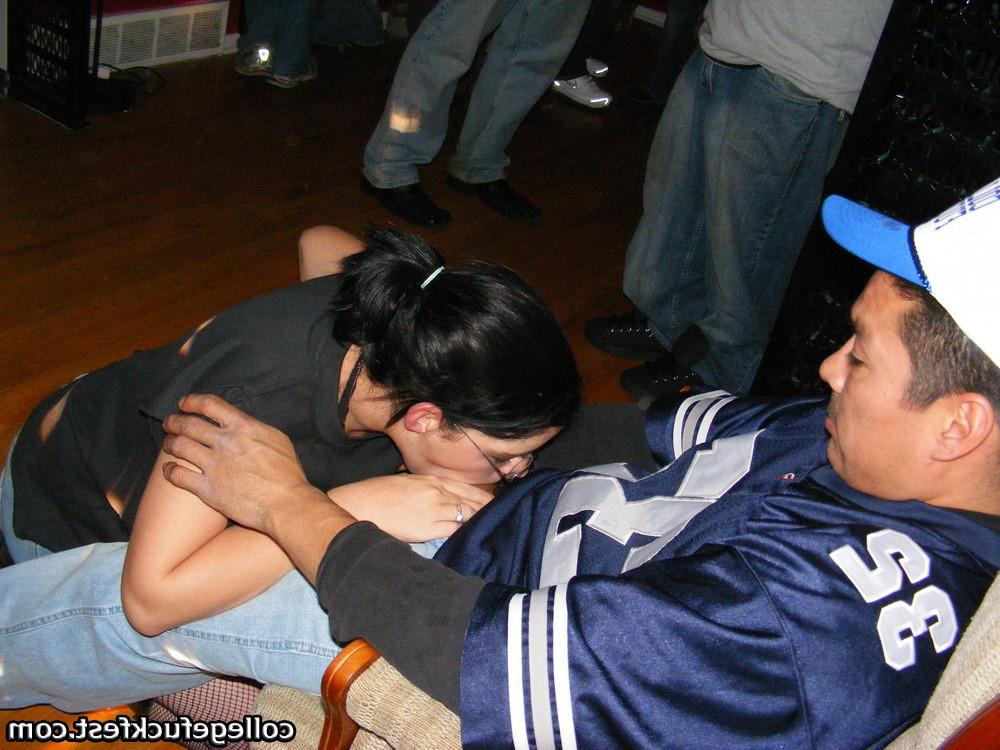 12P Pregnant college student gives guys some blowjob and titjob