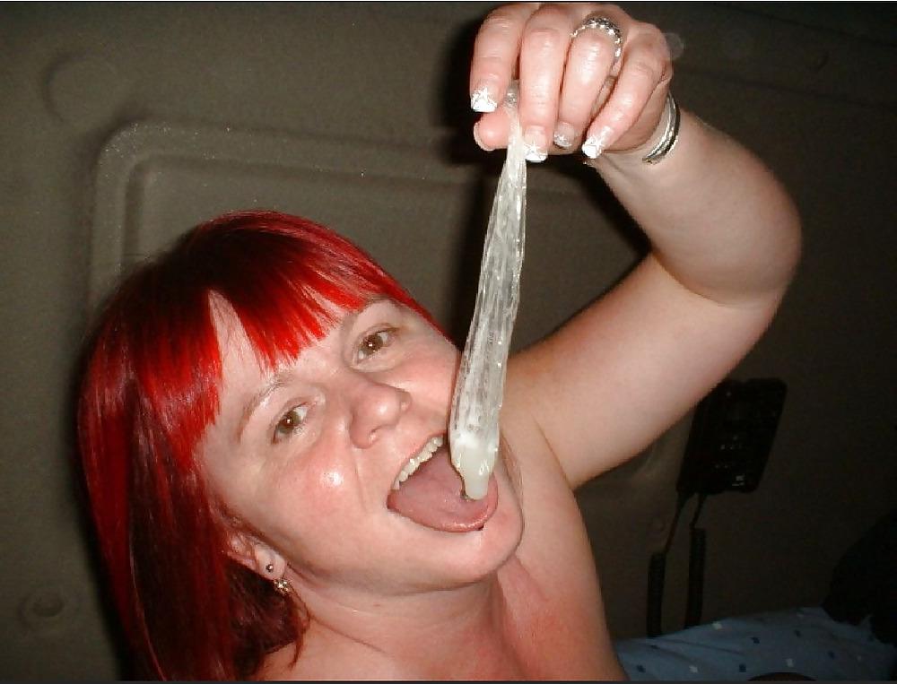 25P Condom sucking
