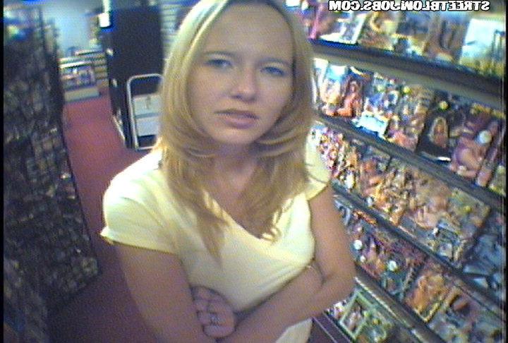 15P Cute blonde cashier gets banged behind her desk