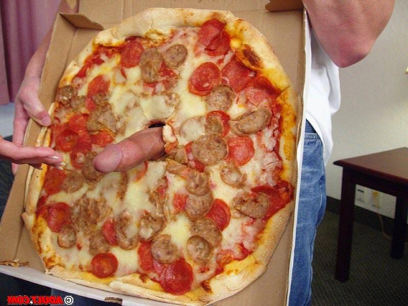 15P Brunette sucking cock and fucking with delivery boy in fetish