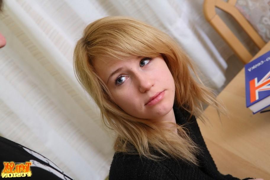 14P Blonde teen babe getting fucked hard with deep insertion